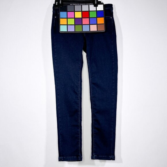 NWT Raffaello Rossi Slim Split Hem Navy Blue Denim Jeans EUR Size 34/US 4 - Picture 16 of 16